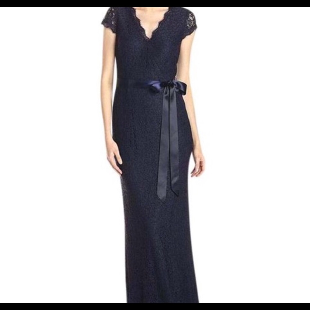 Adrianna Papell navy lace dress size 10